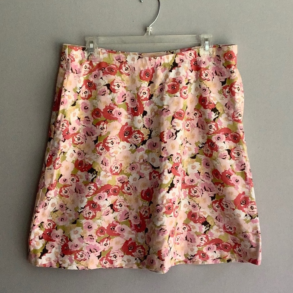 J Jill floral skirt